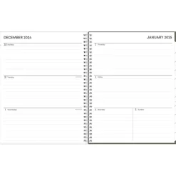 2025 Planners|Blue Sky 2025 Joey Floral 8.5" x 11" Weekly & Monthly Planner, Plastic Cover, Green (148289)
