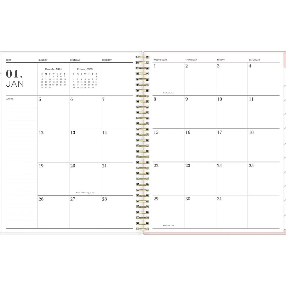 2025 Planners|Blue Sky 2025 Julissa 8.5" x 11" Weekly & Monthly Planner, Plastic Cover, Multicolor (152231)