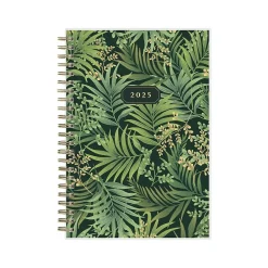 2025 Planners|Blue Sky 2025 Laina Dark 5" x 8" Weekly & Monthly Planner, Plastic Cover, Green/Black (148233)