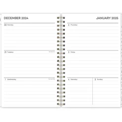 2025 Planners|Blue Sky 2025 Laurel 5" x 8" Weekly & Monthly Planner, Plastic Cover, Multicolor (135895-25)