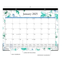 2025 Calendars|Blue Sky 2025 Lindley 22" x 17" Monthly Desk Pad Calendar (100018-25)
