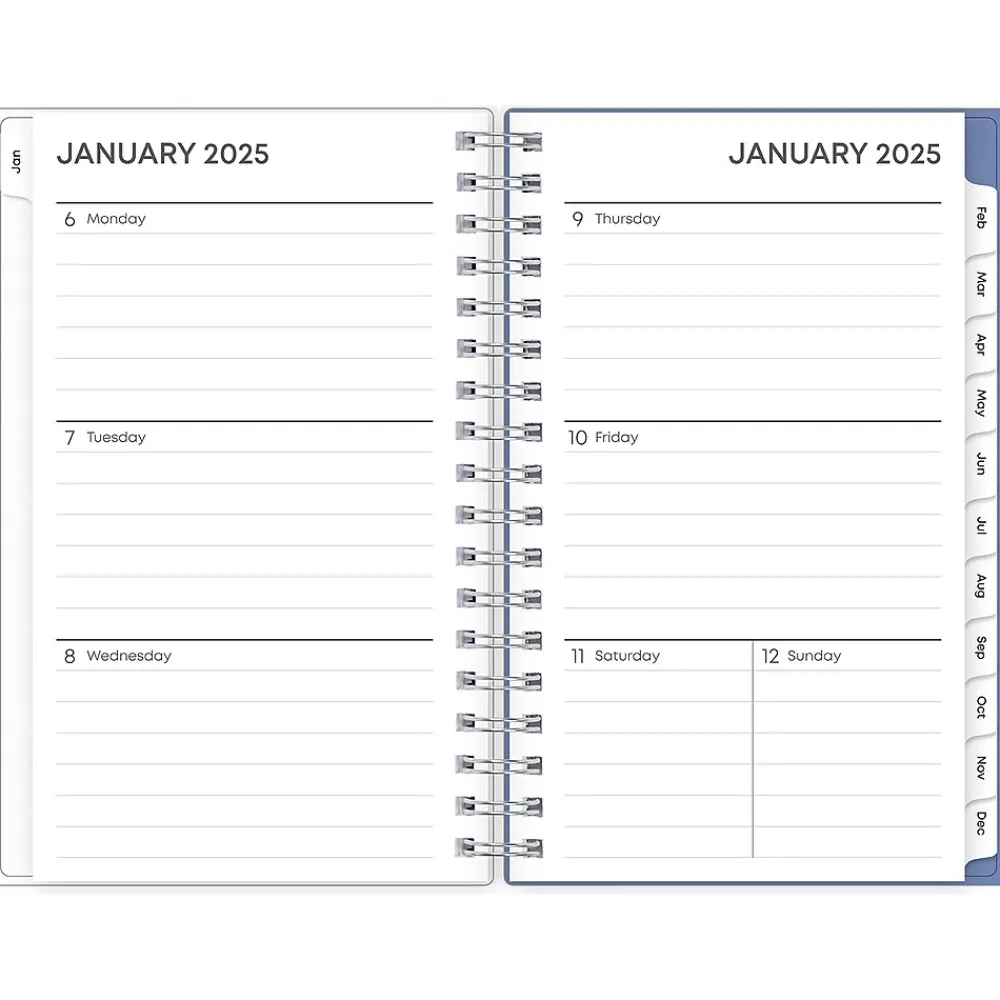 2025 Planners|Blue Sky 2025 Lindley 3.63" x 6.13" Weekly & Monthly Planner, Plastic Cover, Multicolor (148307)