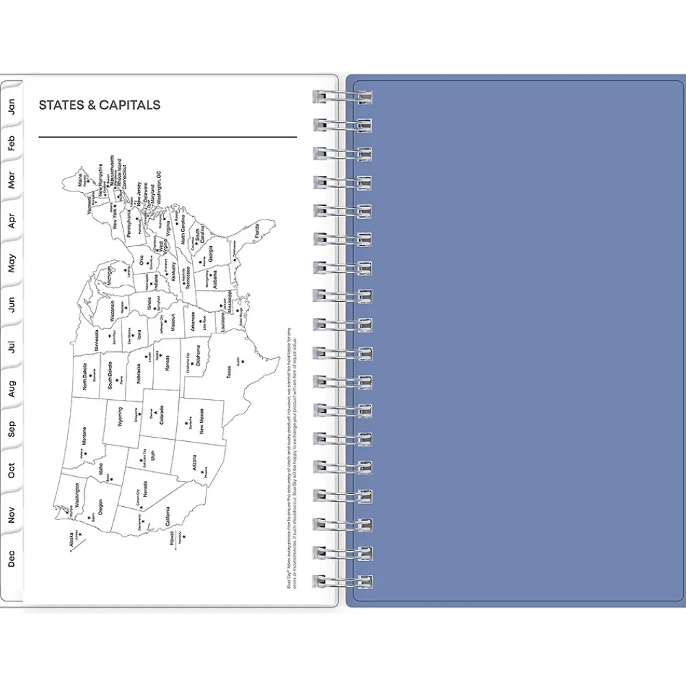 2025 Planners|Blue Sky 2025 Lindley 3.63" x 6.13" Weekly & Monthly Planner, Plastic Cover, Multicolor (148307)