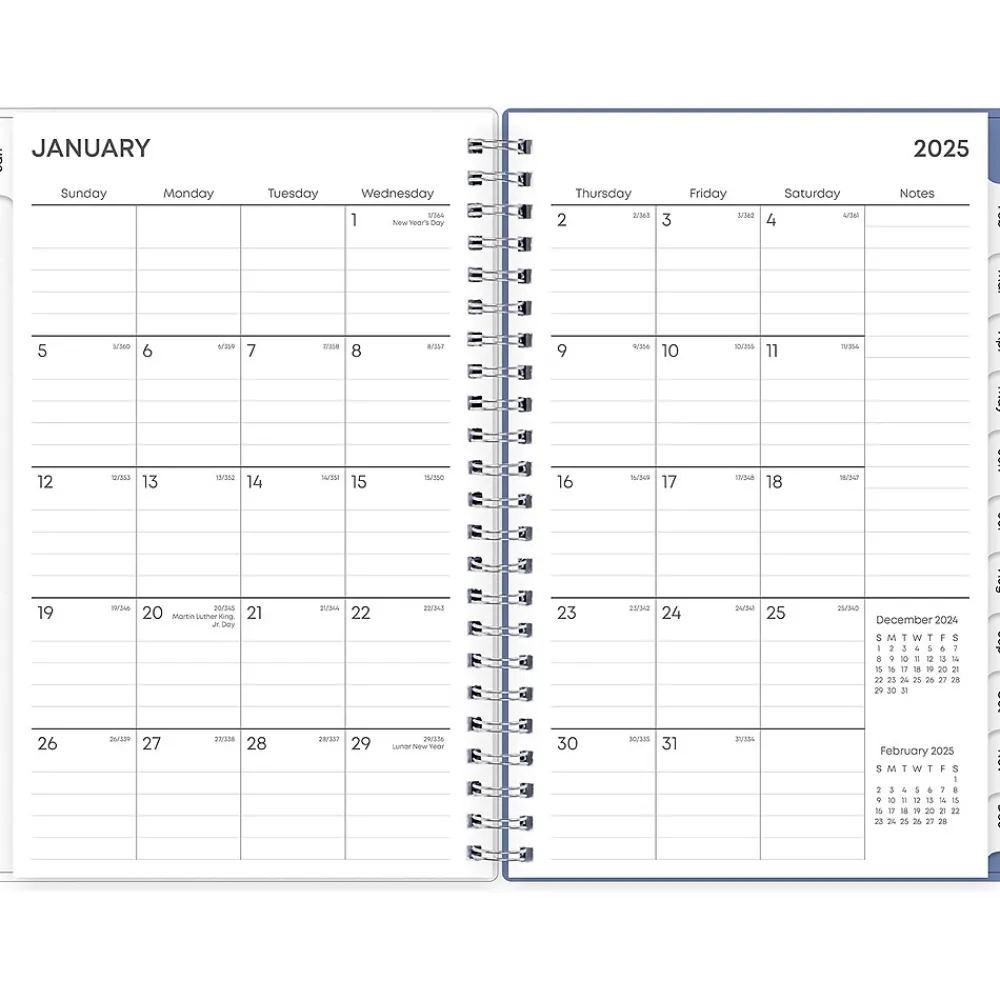 2025 Planners|Blue Sky 2025 Lindley 5" x 8" Weekly & Monthly Planner, Plastic Cover, Multicolor (101579-25)