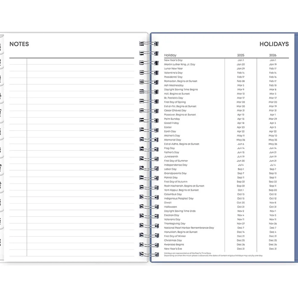 2025 Planners|Blue Sky 2025 Lindley 5" x 8" Weekly & Monthly Planner, Plastic Cover, Multicolor (101579-25)
