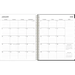 2025 Planners|Blue Sky 2025 Lolani 8" x 10" Monthly Planner, Plastic Cover, Green/Gray (147966)