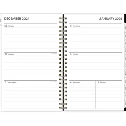 2025 Planners|Blue Sky 2025 Lolani 5" x 8" Weekly & Monthly Planner, Plastic Cover, Green/Gray (152462)