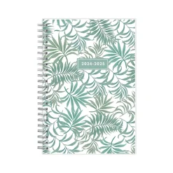 Academic Planners|Blue Sky 2024-2025 Maquilla 5" x 8" Academic Weekly & Monthly Planner, Plastic Cover, Mint Green/White (144966)