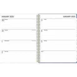 2025 Planners|Blue Sky 2025 Nalakina 8.5" x 11" Weekly & Monthly Planner, Plastic Cover, Blue/Green (149081)