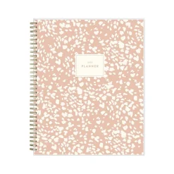 2025 Planners|Blue Sky 2025 Natalya 8.5" x 11" Weekly & Monthly Planner, Plastic Cover, Pink/White (148764-25)