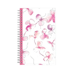 2025 Planners|Blue Sky 2025 Orchid 5" x 8" Weekly & Monthly Planner, Plastic Cover, White/Pink (142084-25)