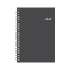 2025 Planners|Blue Sky 2025 Passages 5.88" x 8.63" Weekly & Monthly Planner, Plastic Cover, Charcoal Gray (100010-25)