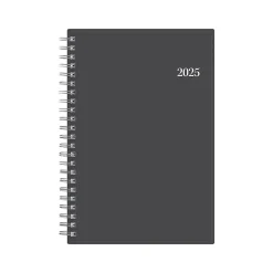 2025 Planners|Blue Sky 2025 Passages 5.88" x 8.63" Weekly & Monthly Planner, Plastic Cover, Charcoal Gray (100010-25)