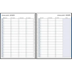 2025 Planners|Blue Sky 2025 Passages 8.5" x 11" Weekly & Monthly Appointment Book, Plastic Cover, Charcoal Gray (100009-25)