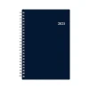 2025 Planners|Blue Sky 2025 Passages 5" x 8" Weekly & Monthly Planner, Plastic Cover, Navy Blue (148657-25)