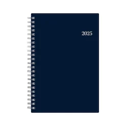 2025 Planners|Blue Sky 2025 Passages 5" x 8" Weekly & Monthly Planner, Plastic Cover, Navy Blue (148657-25)