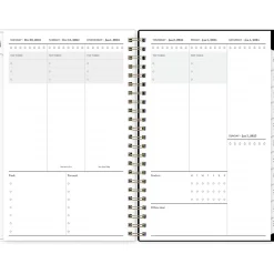 2025 Planners|Blue Sky 2025 Petiti 5" x 8" Weekly & Monthly Planner, Plastic Cover, Multicolor (152243)