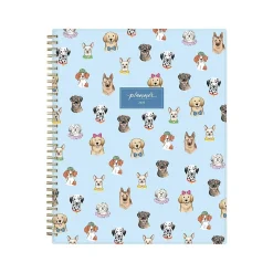 2025 Planners|Blue Sky 2025 Pooch Party 8.5" x 11" Weekly & Monthly Planner, Plastic Cover, Multicolor (152478)