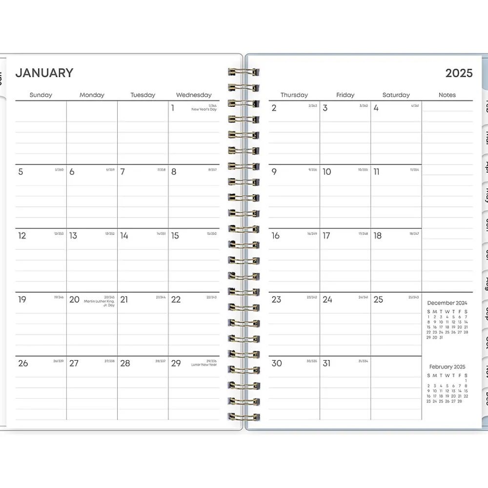 2025 Planners|Blue Sky 2025 Pooch Party 5" x 8" Weekly & Monthly Planner, Plastic Cover, Multicolor (152479)