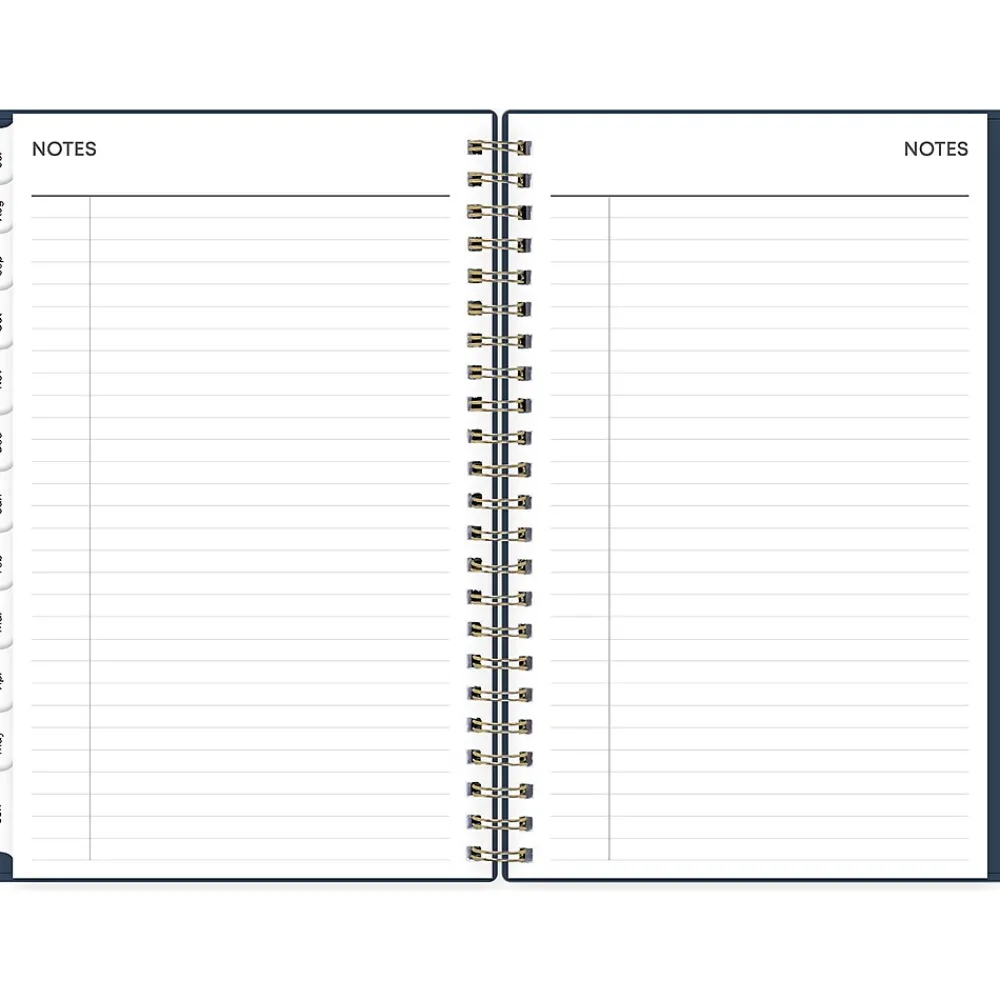 Academic Planners|Blue Sky 2024-2025 Pucker 5" x 8" Academic Weekly & Monthly Planner, Plastic Cover, Navy (146765)