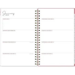 2025 Planners|Blue Sky 2025 Rachel Parcell Rose 5" x 8" Weekly & Monthly Planner, Plastic Cover, Multicolor (148189)