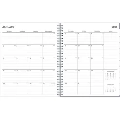 2025 Planners|Blue Sky 2025 Rue Du Flore 8" x 10" Monthly Planner, Plastic Cover, Green/Gray (101605-25)