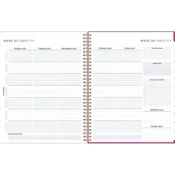 Academic Planners|Blue Sky 2024-2025 Star Confetti Bright 8.5" x 11" Academic Weekly & Monthly Planner, Plastic Cover, Multicolor (136609-A25)