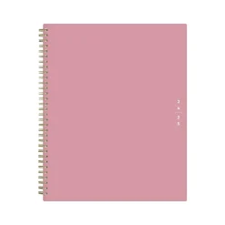Academic Planners|Blue Sky 2024-2025 Teacher Lesson 8.5" x 11" Academic Weekly & Monthly Planner, Plastic Cover, Pink (145032)