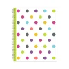 Academic Planners|Blue Sky 2024-2025 Teacher Lesson Dots 8.5" x 11" Academic Weekly & Monthly Planner, Plastic Cover, Multicolor (100330-A25)