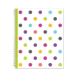 Academic Planners|Blue Sky 2024-2025 Teacher Lesson Dots 8.5" x 11" Academic Weekly & Monthly Planner, Plastic Cover, Multicolor (100330-A25)