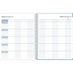 Academic Planners|Blue Sky 2024-2025 Teacher Lesson Dots 8.5" x 11" Academic Weekly & Monthly Planner, Plastic Cover, Multicolor (100330-A25)