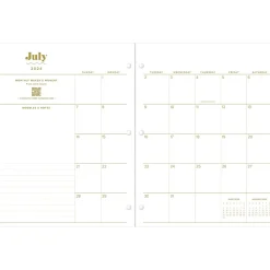 Academic Planners|Blue Sky 2024-2025 The House That Lars Built Aster 8.5" x 11" Academic Monthly Planner, Paper Cover, Multicolor (145925)