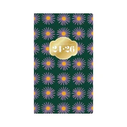 Academic Planners|Blue Sky 2024-2026 The House That Lars Built Aster 3.6" x 6.1" Academic Monthly Planner, Plastic Cover, Multicolor (145926)