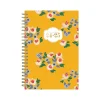 Academic Planners|Blue Sky 2024-2025 The House That Lars Built Yellow Floral 5" x 8" Academic Weekly & Monthly Planner, Plastic Cover