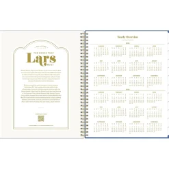 Academic Planners|Blue Sky 2024-2025 The House That Lars Built Yellow Floral 8.5
