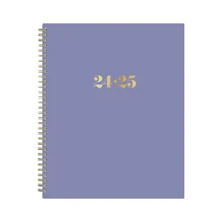 Academic Planners|Blue Sky 2024-2025 The House That Lars Built Mystic Violet 8.5" x 11" Academic Weekly & Monthly Planner, Plastic Cover