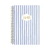 Academic Planners|Blue Sky 2024-2025 The House That Lars Built Blue Stripe 8.5" x 11" Academic Weekly & Monthly Planner, White/Blue (145921)