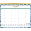 2025 Calendars|Blue Sky 2025 Tile 22" x 17" Monthly Desk Pad Calendar, Blue/White (133694-25)