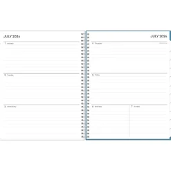 Academic Planners|Blue Sky 2024-2025 Tropics Blue 8.5" x 11" Academic Weekly & Monthly Planner, Plastic Cover, Blue (149859)