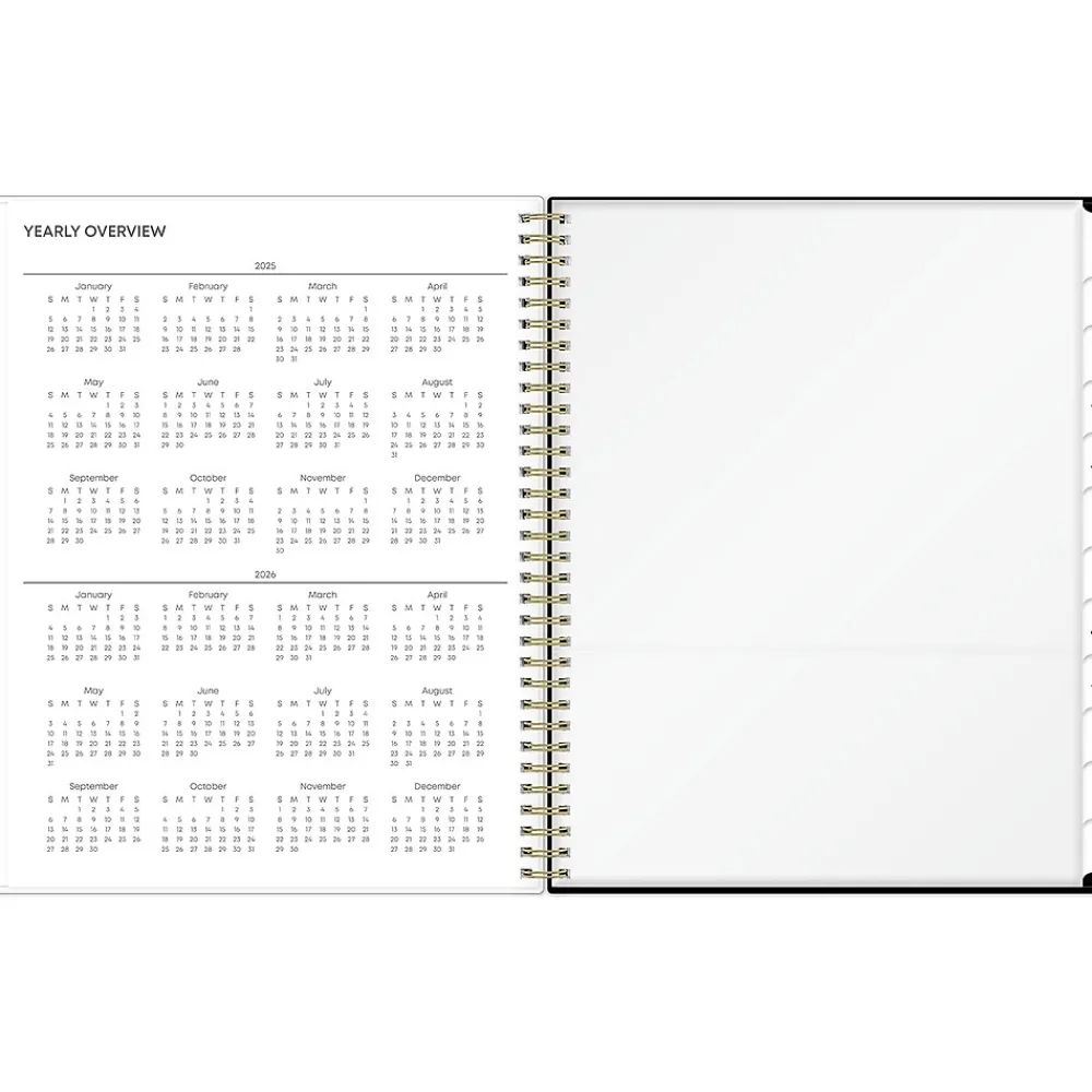 2025 Planners|Blue Sky 2025 Vonnie 8.5" x 11" Weekly & Monthly Planner, Plastic Cover, Multicolor (152196)