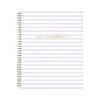 2025 Planners|Blue Sky 2025 Wednesday Stripe 8.5" x 11" Weekly & Monthly Planner, Plastic Cover, Purple/White (147943)