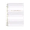 2025 Planners|Blue Sky 2025 Wednesday Stripe 5" x 8" Weekly & Monthly Planner, Plastic Cover, Purple/White (147944)