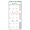 2025 Calendars|Blueline 2025 12.25" x 27" Three-Month Wall Calendar, Multicolor (C171129)