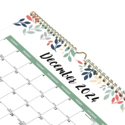 2025 Calendars|Blueline 2025 12.25" x 27" Three-Month Wall Calendar, Multicolor (C171129)