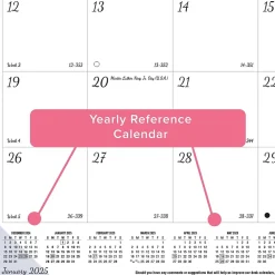 2025 Calendars|Blueline 2025 DoodlePlan Botanica 22