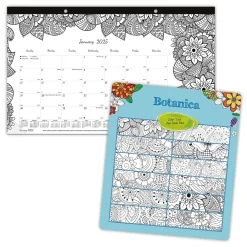2025 Calendars|Blueline 2025 DoodlePlan Botanica 17.75