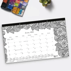 2025 Calendars|Blueline 2025 DoodlePlan Botanica 17.75