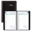 2025 Planners|Blueline 2025 Plan & Link 5" x 8" Daily Appointment Book, Faux Leather Cover, Black (C1504W.81)