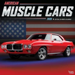 2025 Calendars|BrownTrout 2025 American Muscle Cars 12" x 12" Monthly Square Wall Calendar (9781975479640)