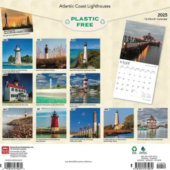 2025 Calendars|BrownTrout 2025 Atlantic Coast Lighthouses 12" x 12" Monthly Wall Calendar (9781975475079)